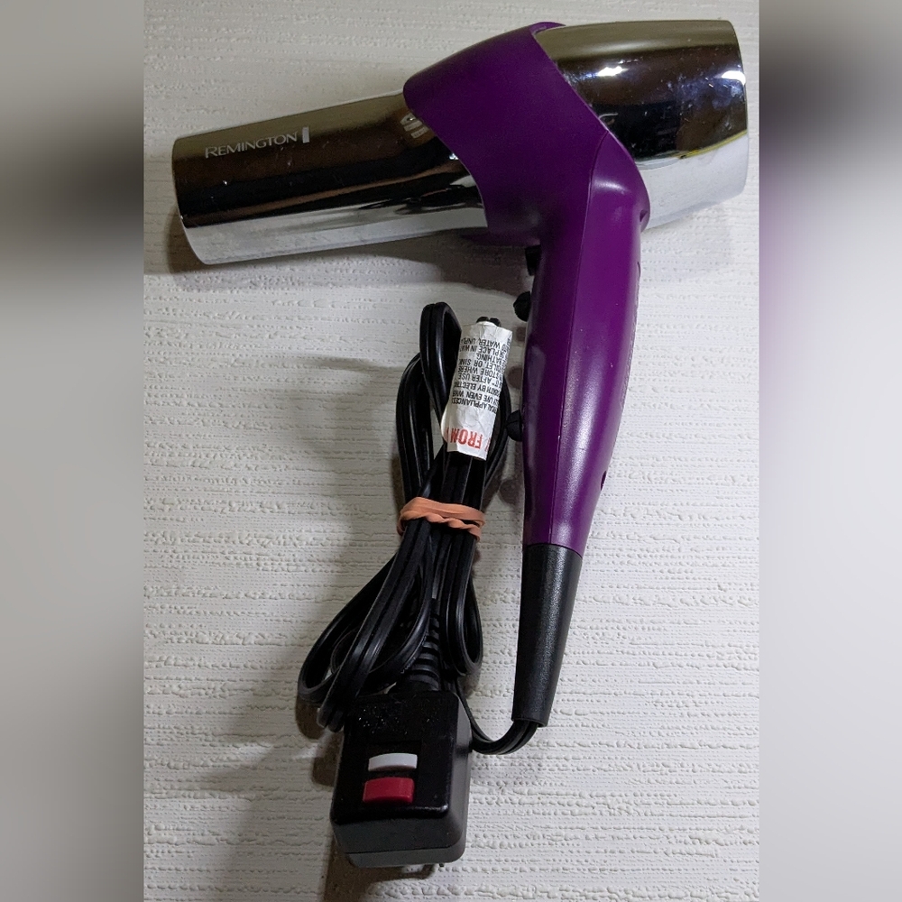 Remington Eco Hair Dryer Purple/Chrome Professional Blow Dryer